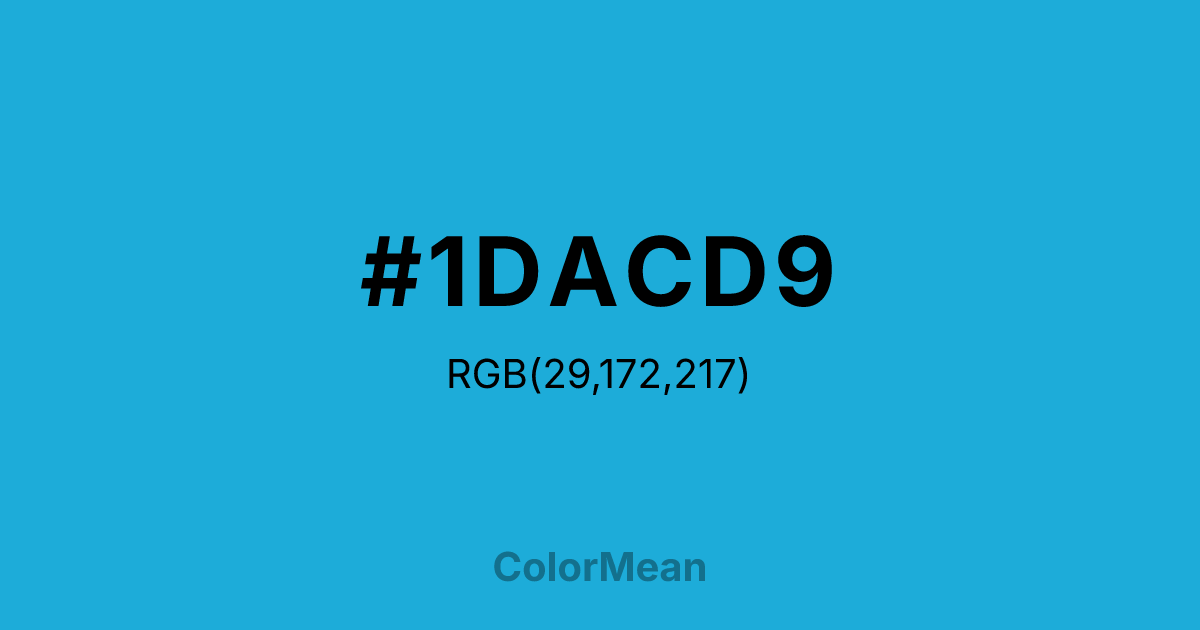#1DACD9 color swatch
