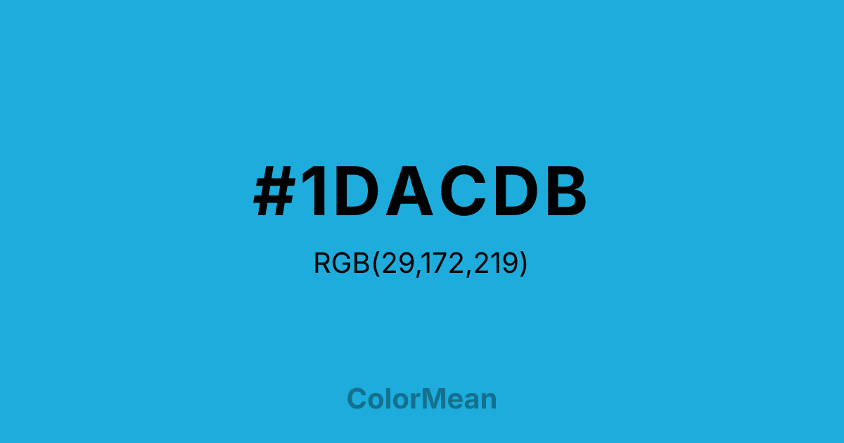 #1DACDB color swatch