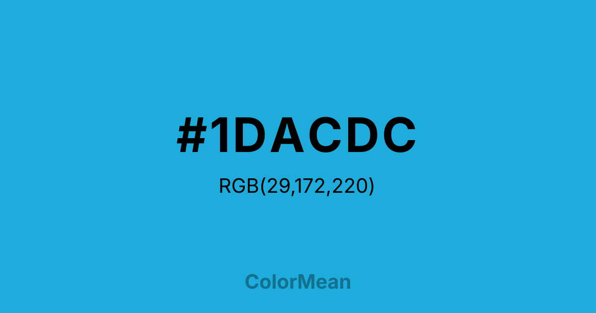 #1DACDC color swatch
