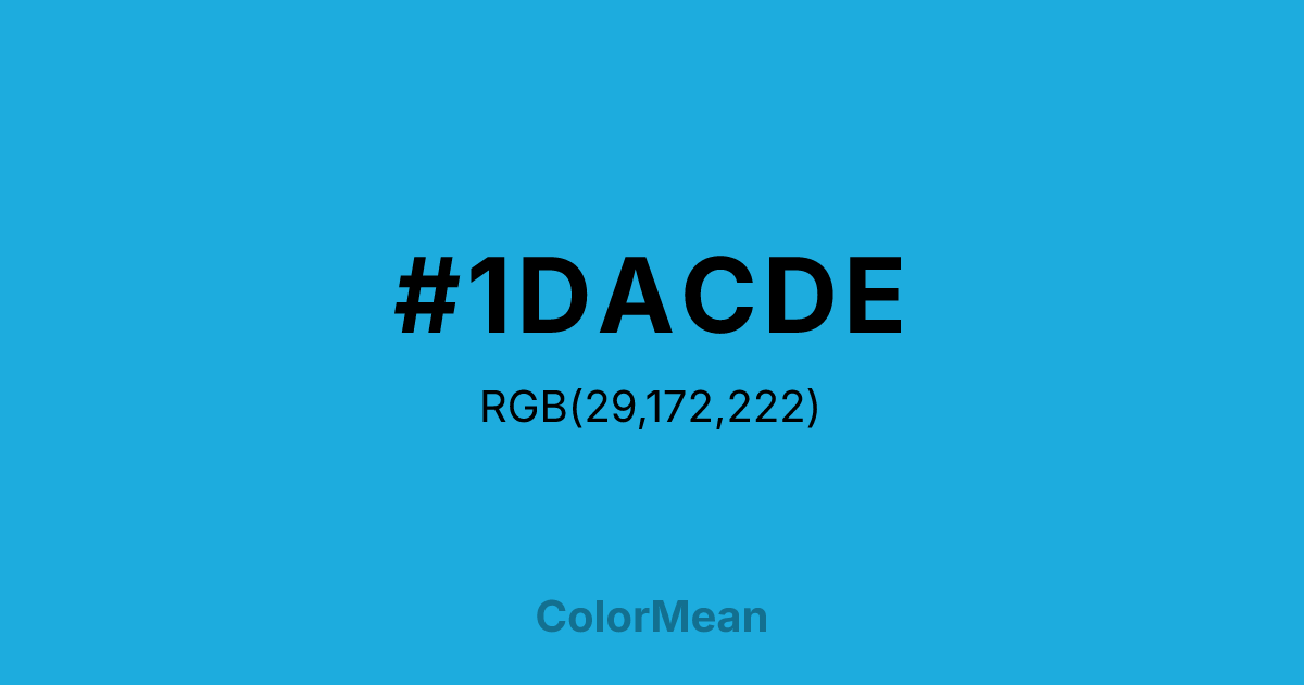 #1DACDE color swatch