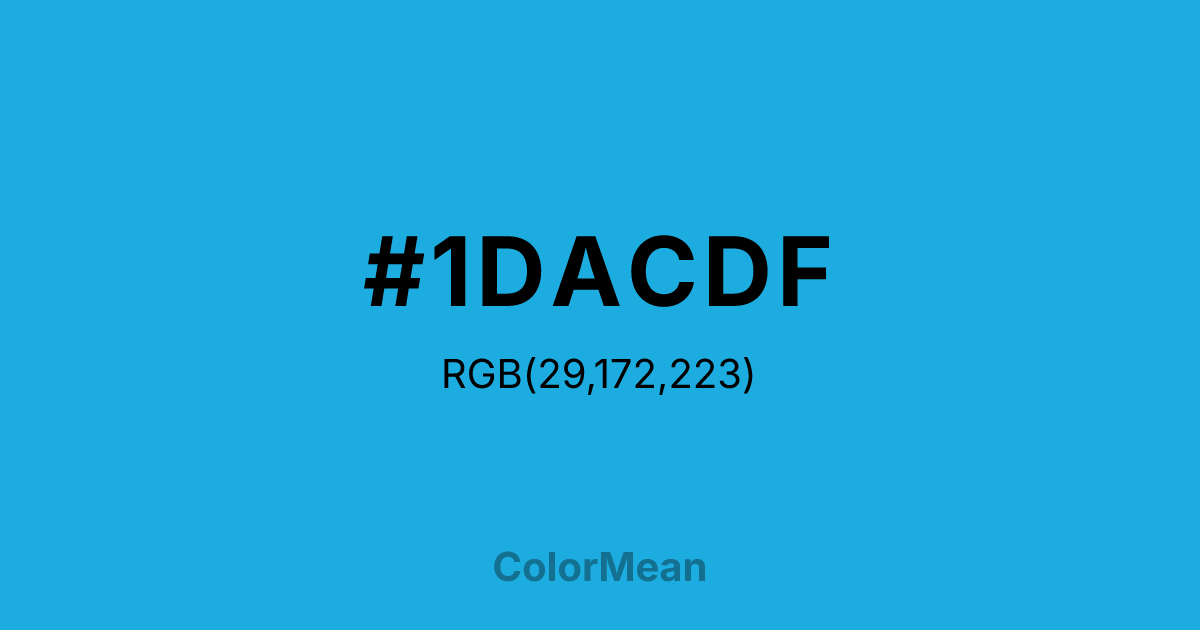 #1DACDF color swatch