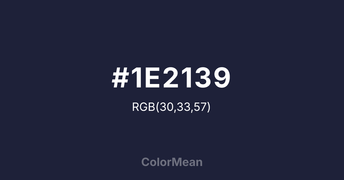 #1E2139 color swatch