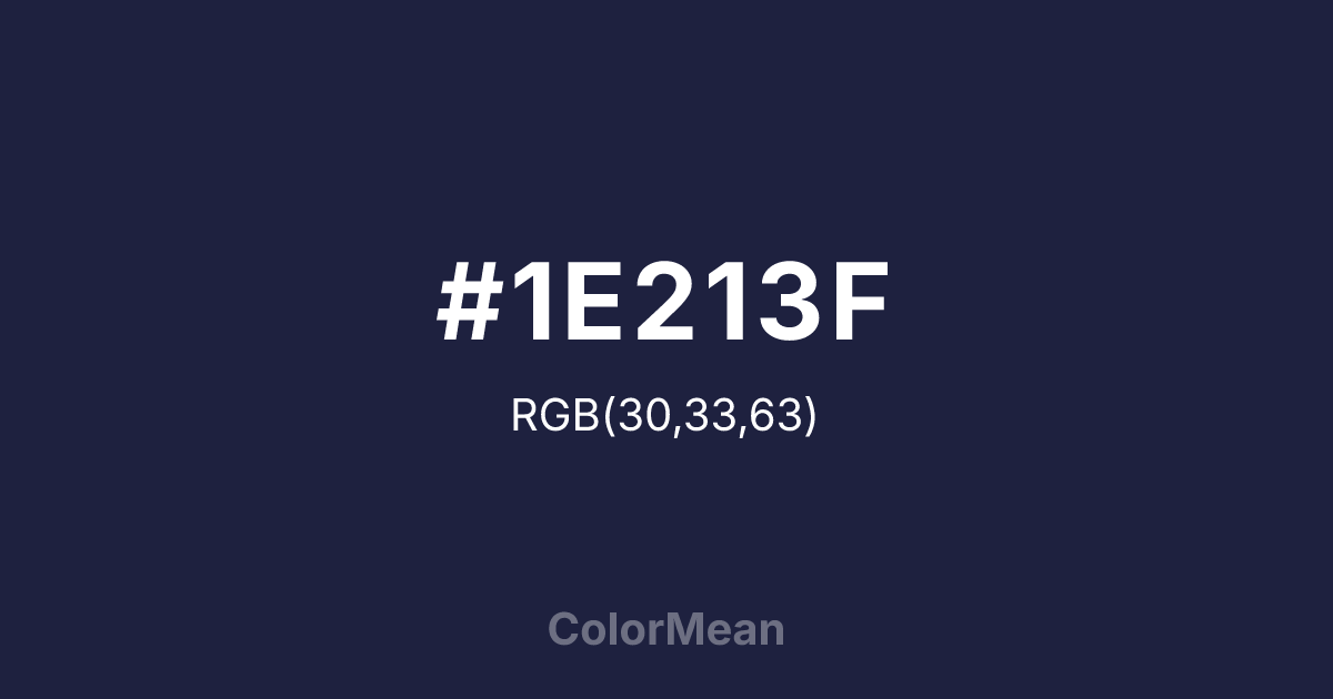 #1E213F color swatch