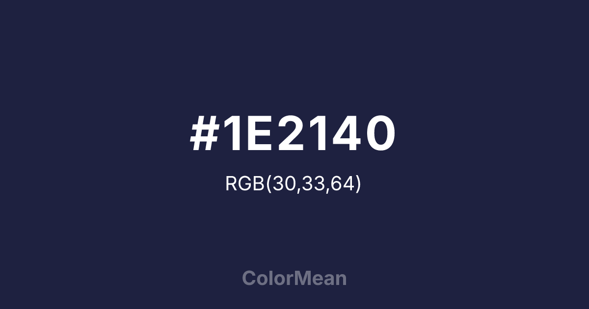 #1E2140 color swatch