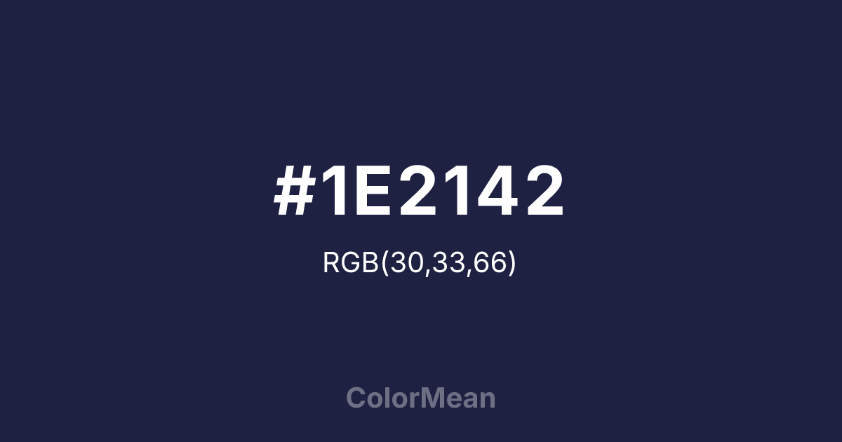 #1E2142 color swatch