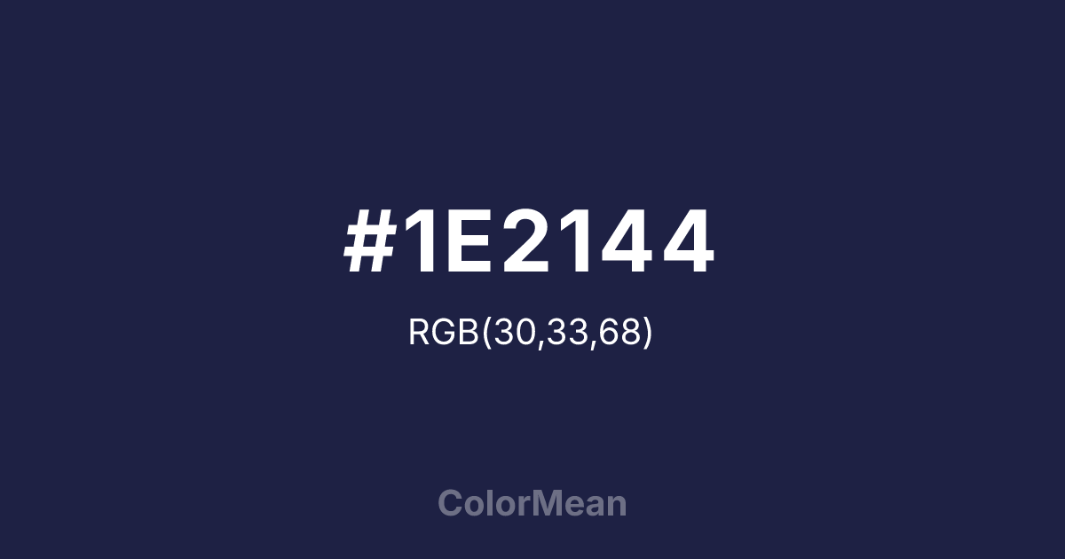 #1E2144 color swatch