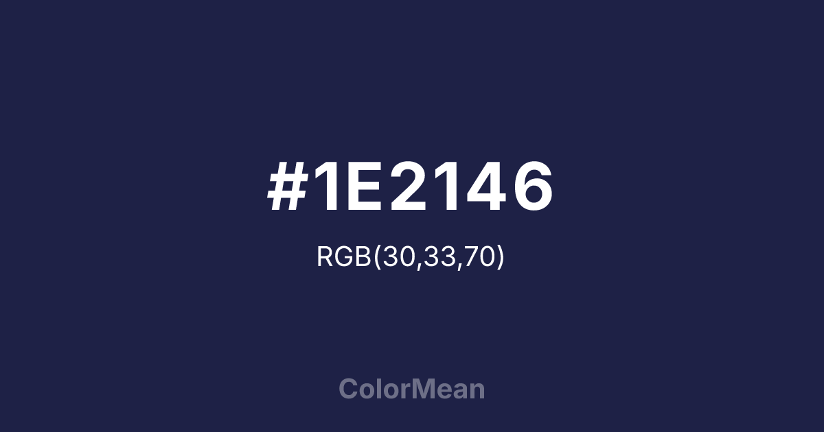 #1E2146 color swatch