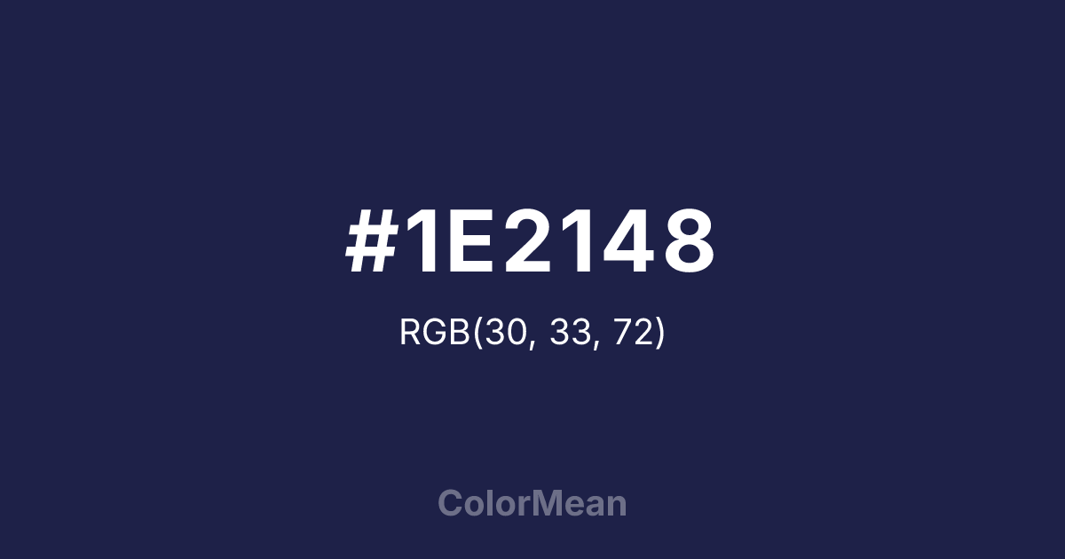 #1E2148 color swatch