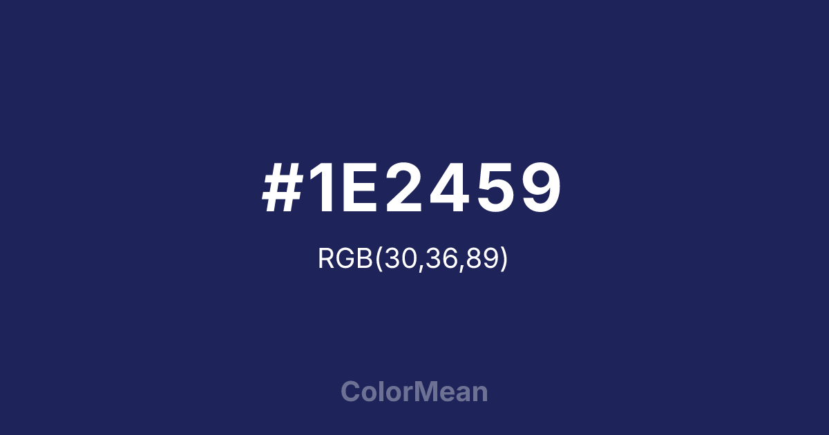 #1E2459 color swatch