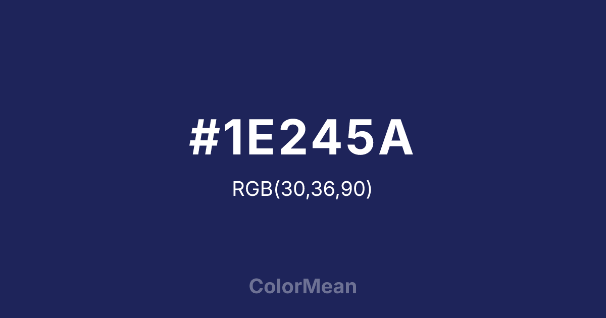 #1E245A color swatch