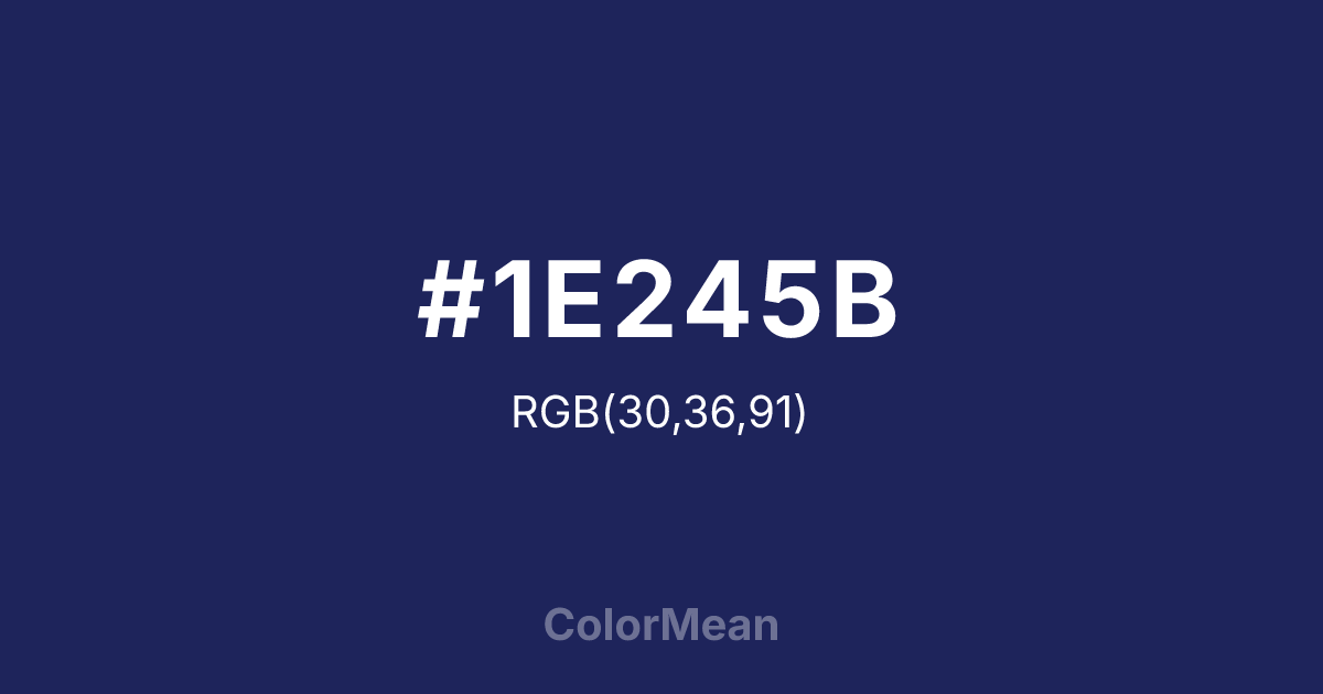 #1E245B color swatch