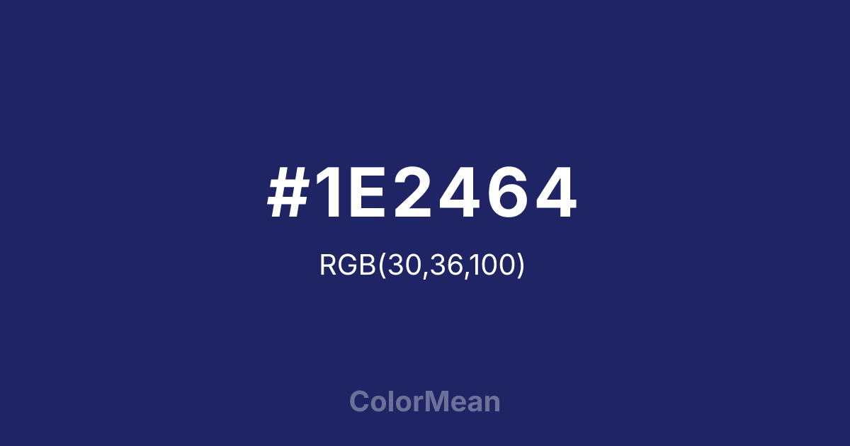 #1E2464 color swatch