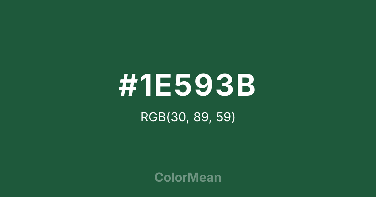 #1E593B color swatch