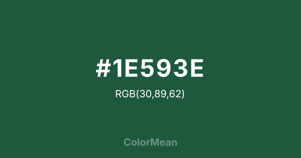 #1E593E color swatch