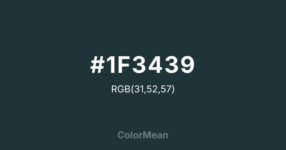 #1F3439 color swatch