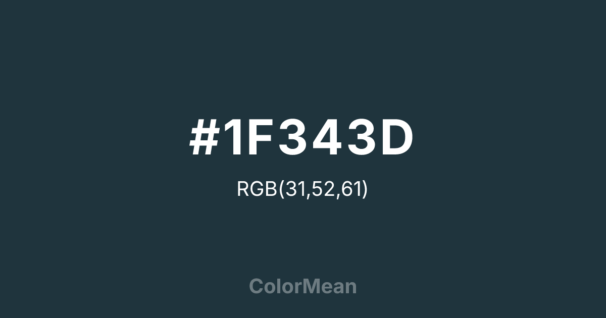 #1F343D color swatch