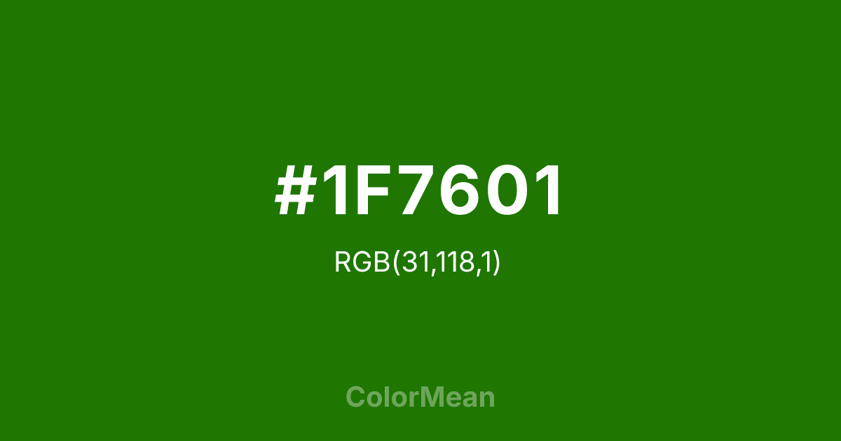 #1F7601 color swatch