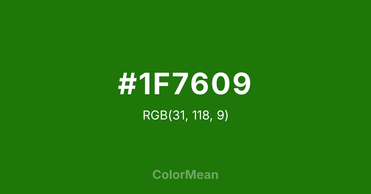 #1F7609 color swatch