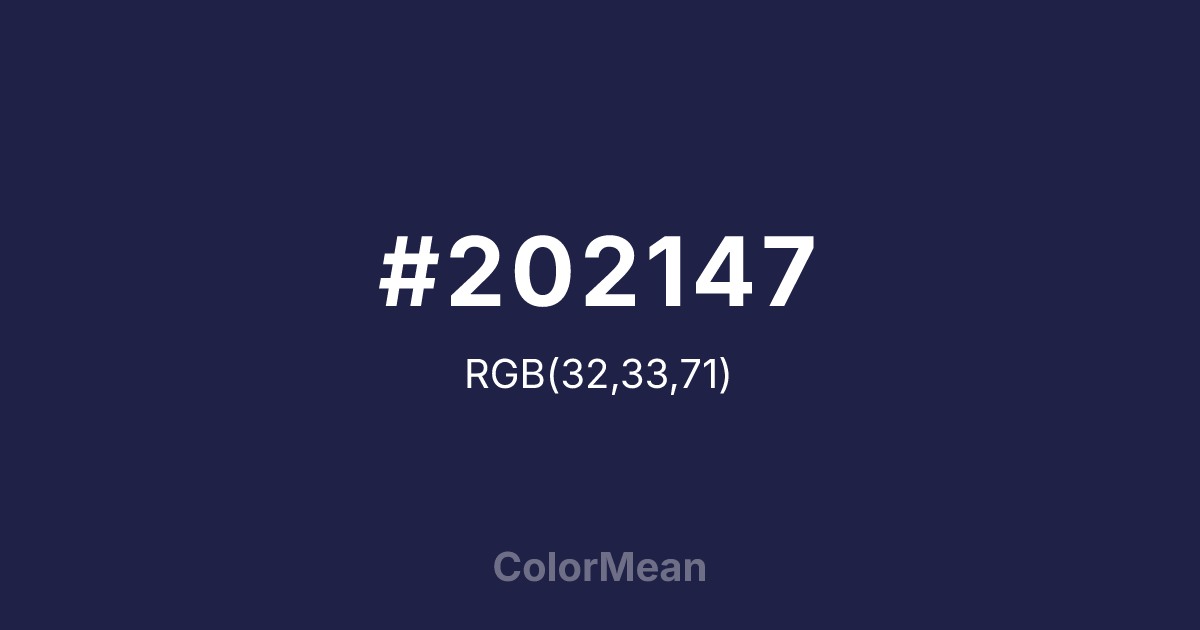 #202147 color swatch