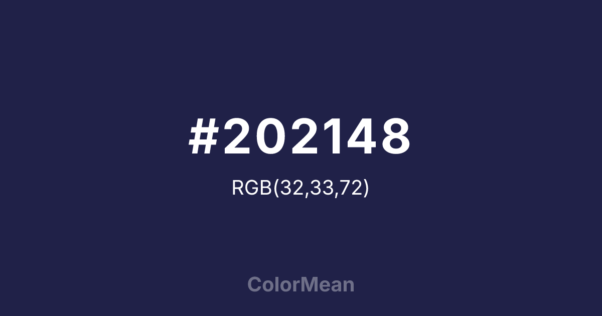 #202148 color swatch