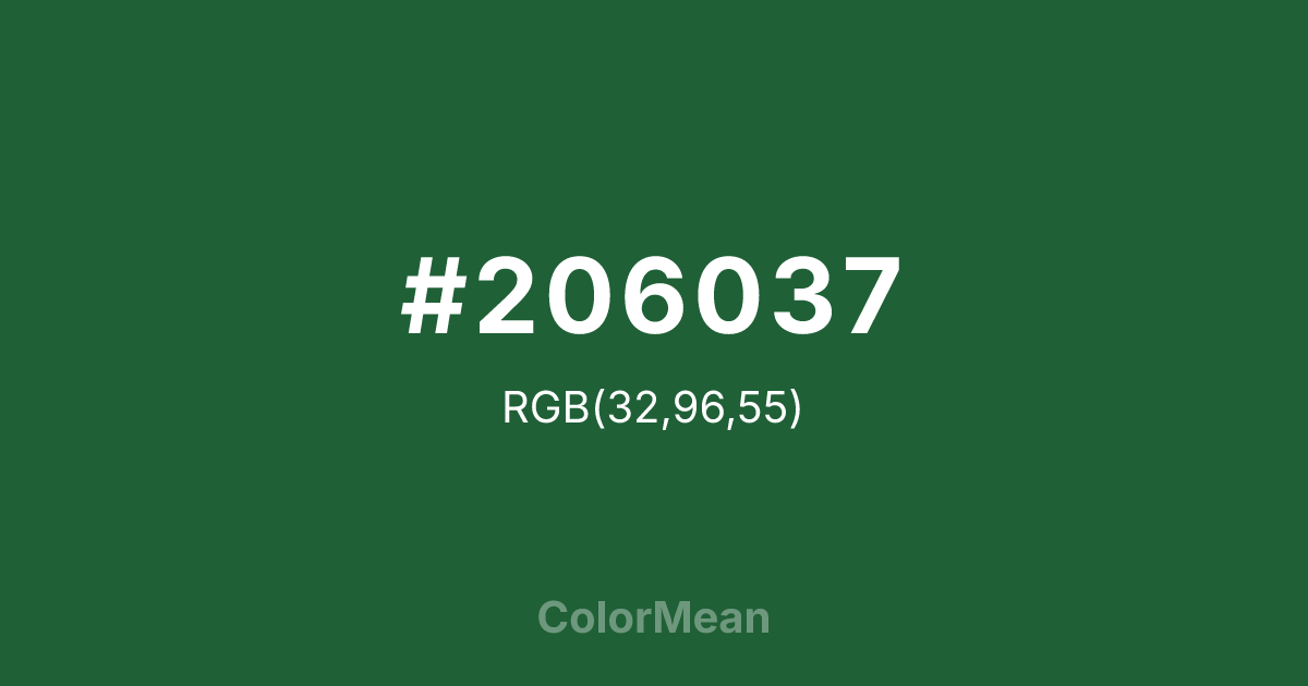 #206037 color swatch