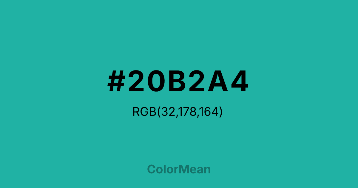 #20B2A4 color swatch