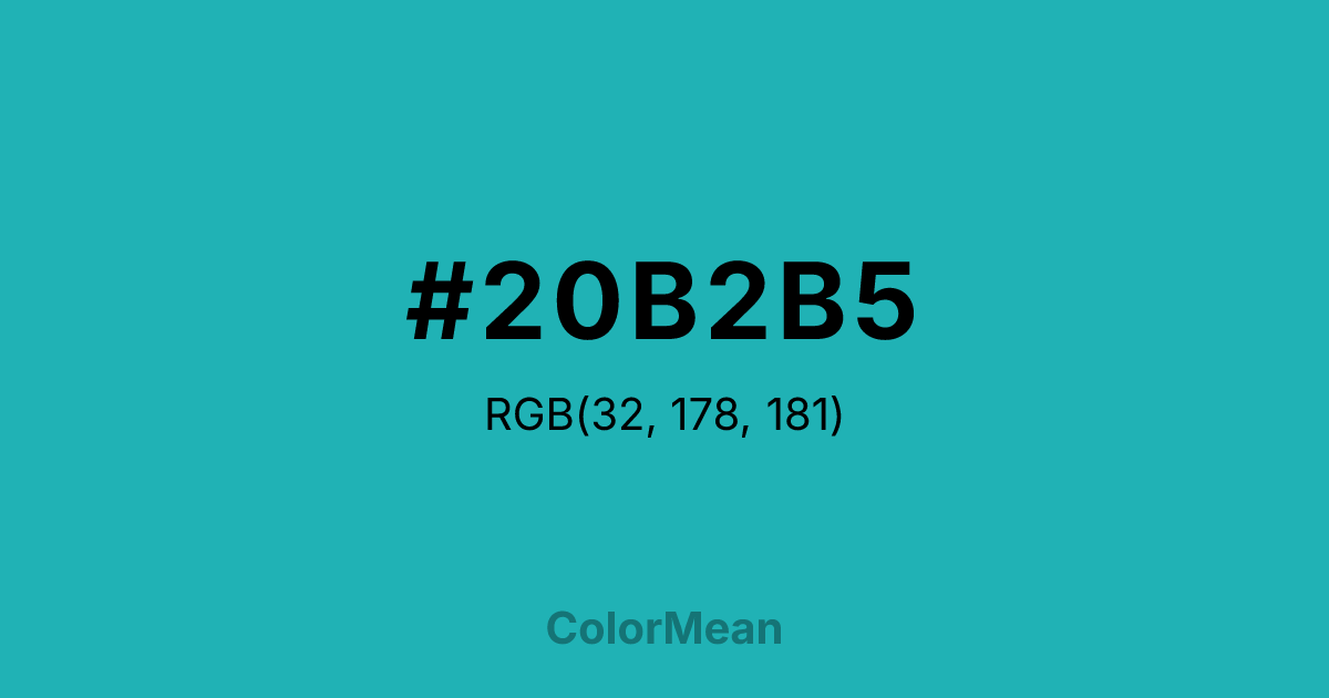 #20B2B5 color swatch