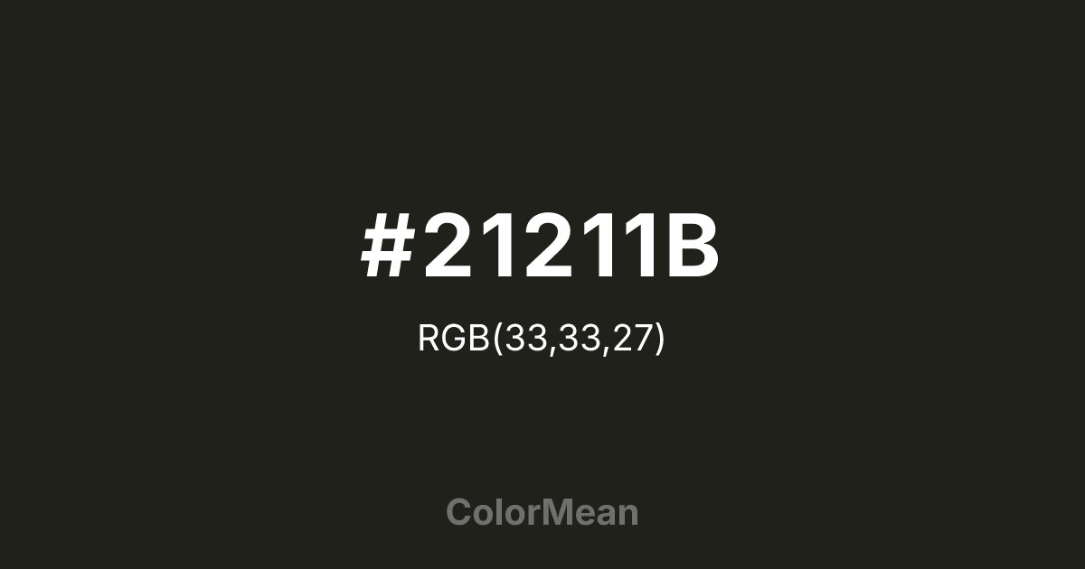 #21211B color swatch