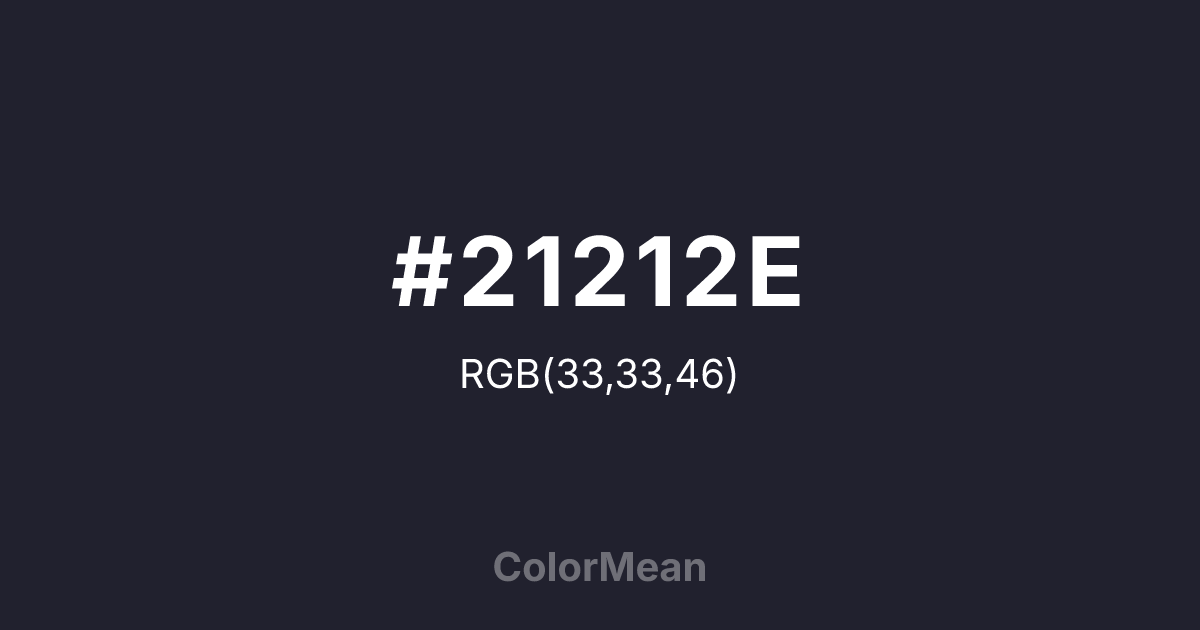 #21212E color swatch