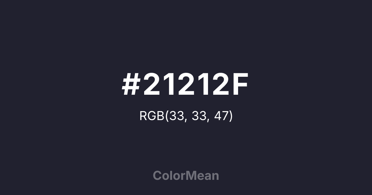#21212F color swatch