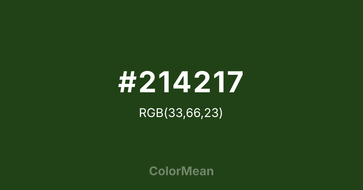 #214217 color swatch