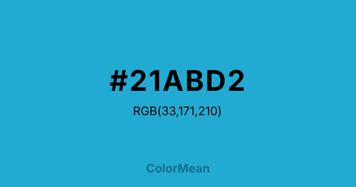 #21ABD2 color swatch