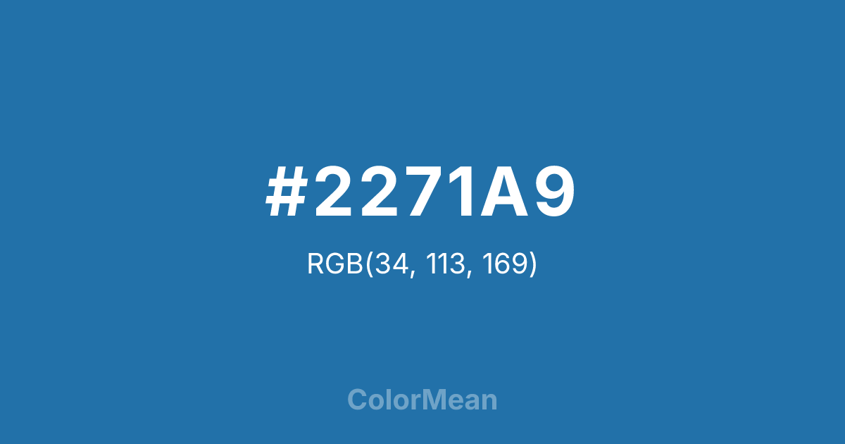#2271A9 color swatch