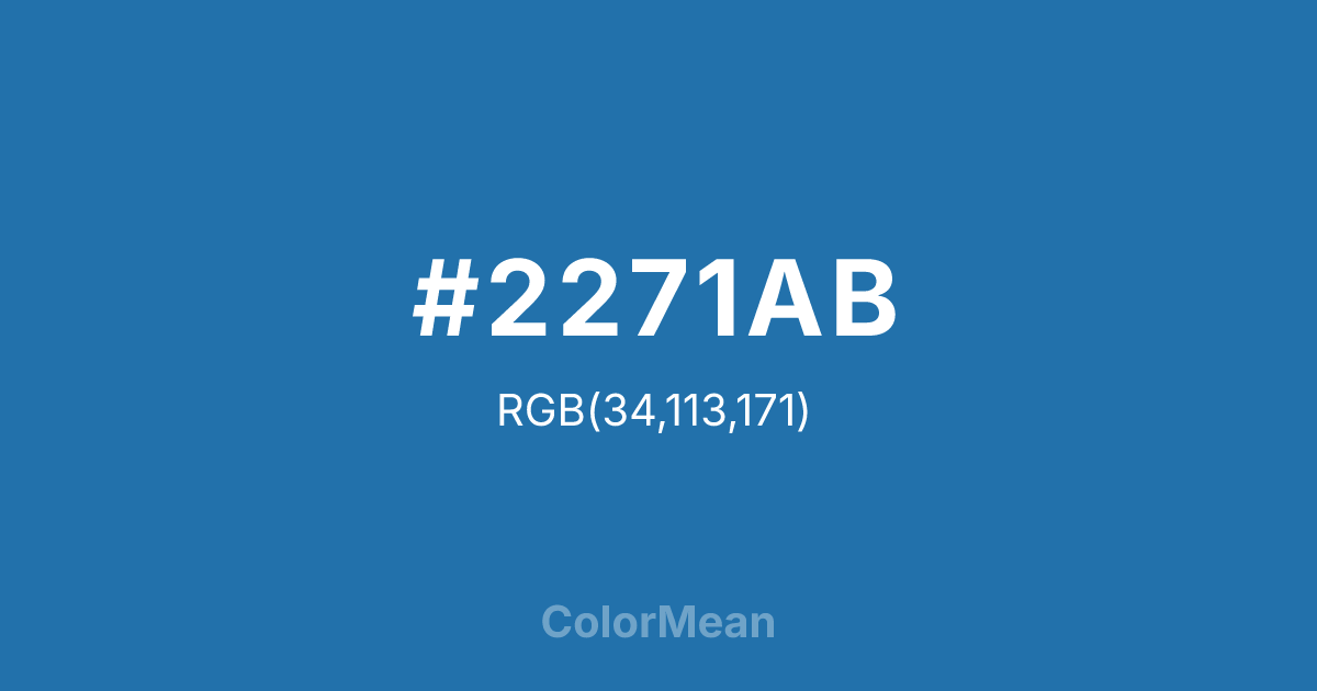 #2271AB color swatch