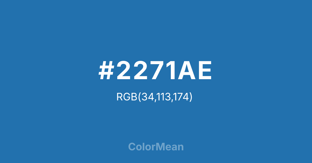 #2271AE color swatch