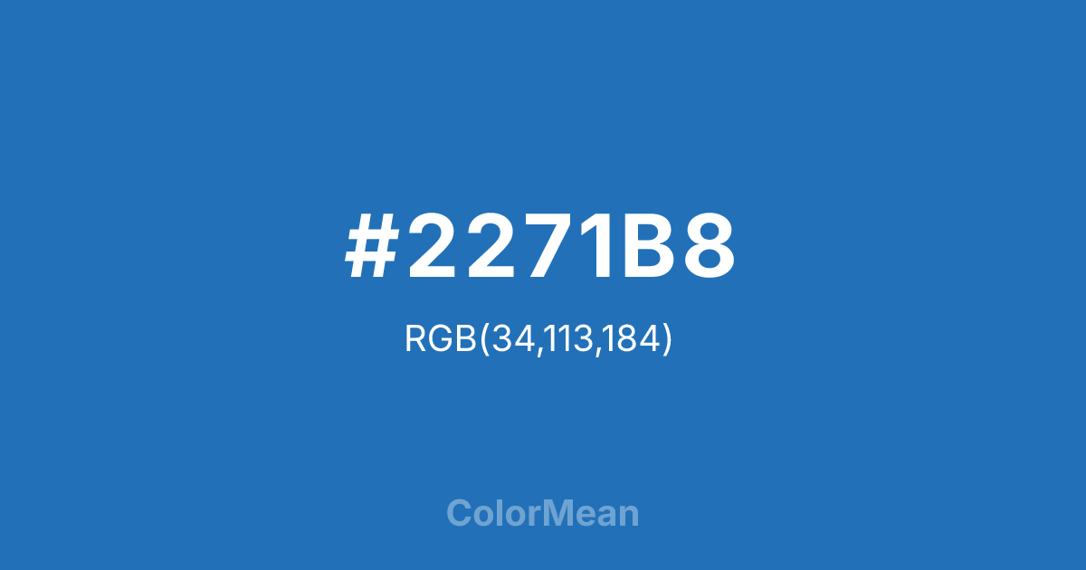 #2271B8 color swatch