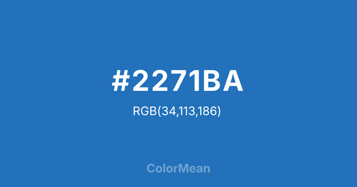 #2271BA color swatch