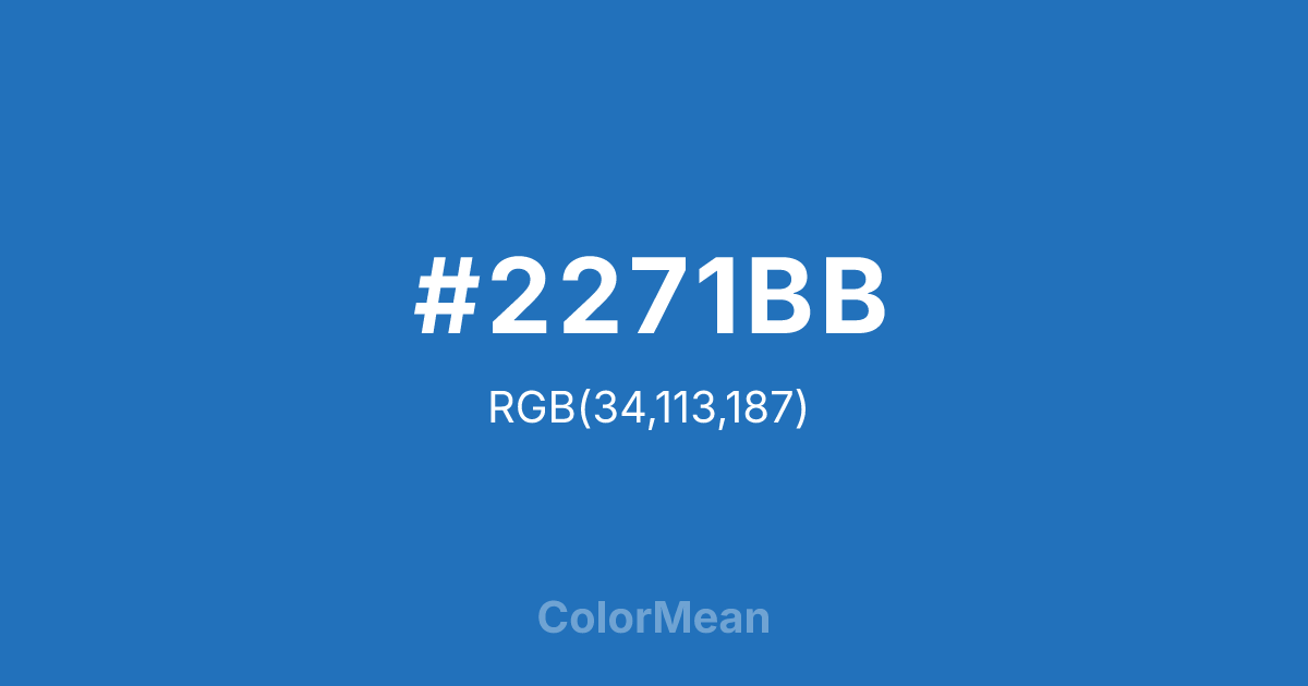 #2271BB color swatch