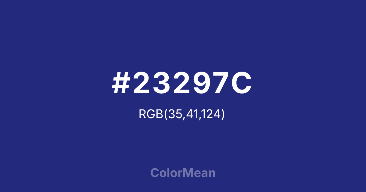 #23297C color swatch