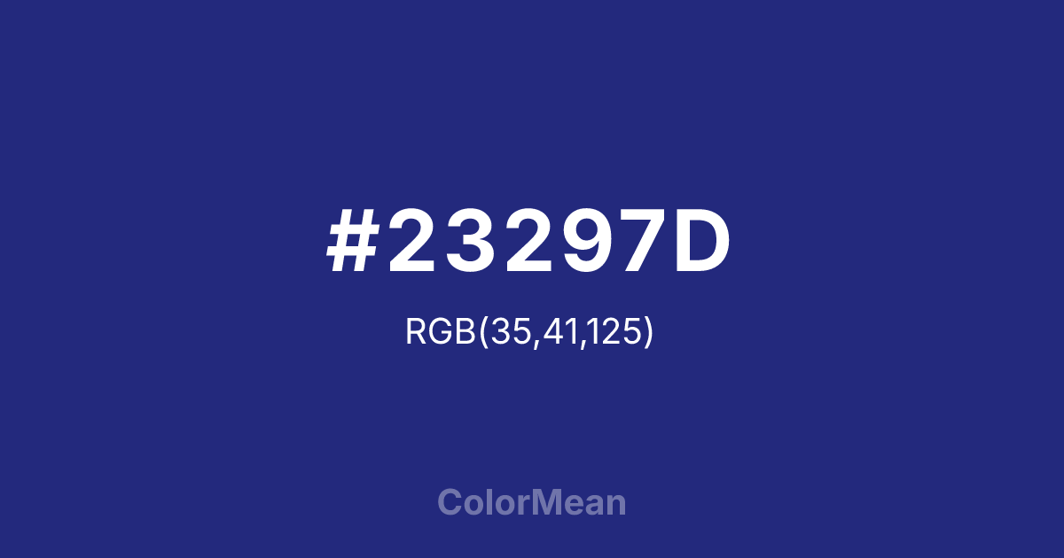 #23297D color swatch