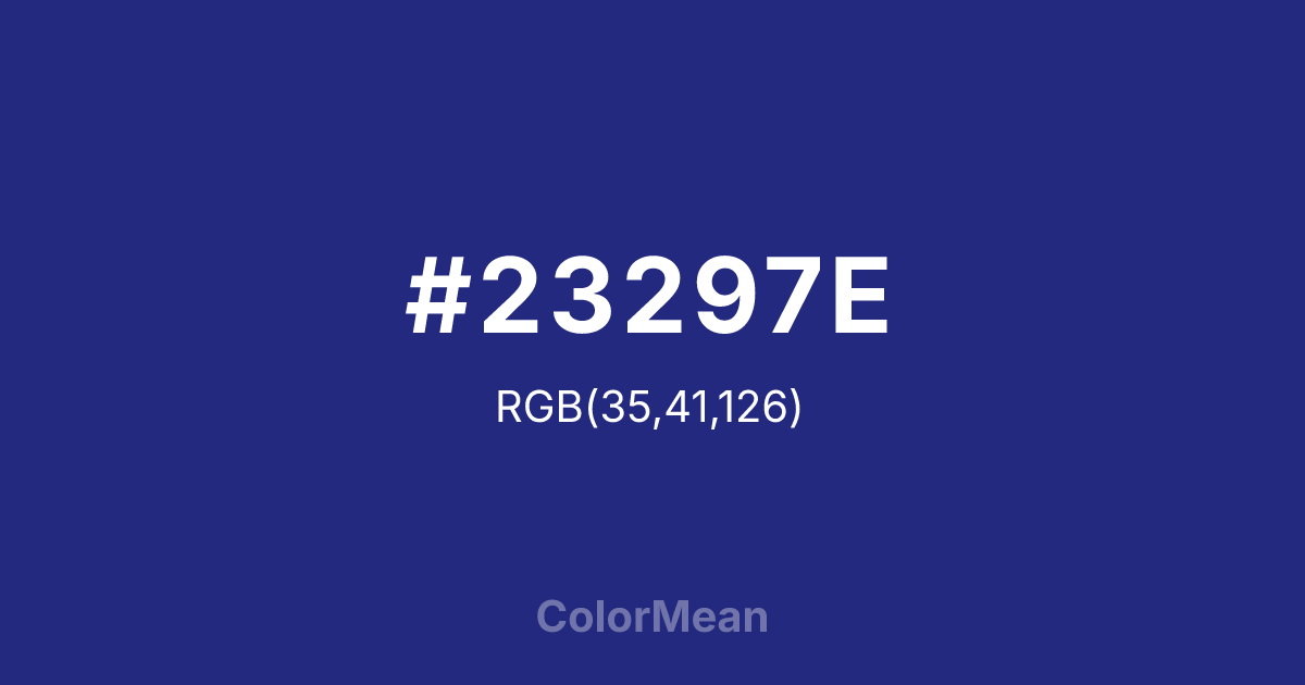 #23297E color swatch