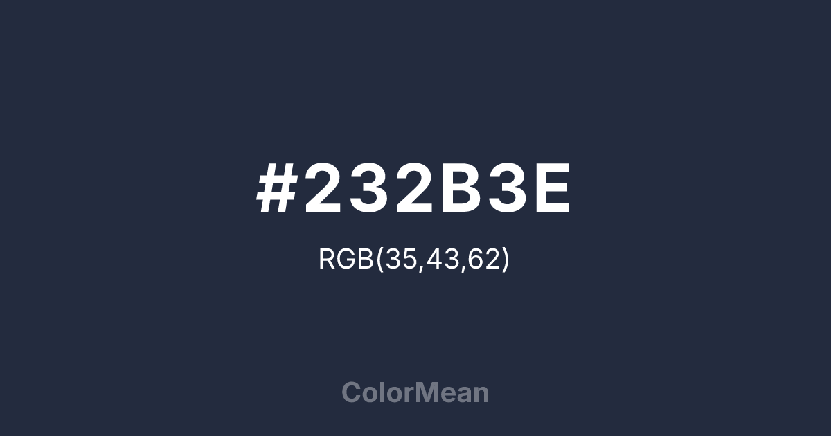 #232B3E color swatch