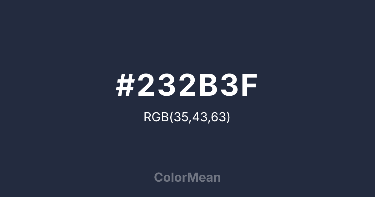 #232B3F color swatch