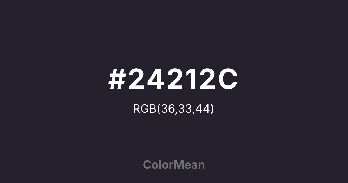 #24212C color swatch