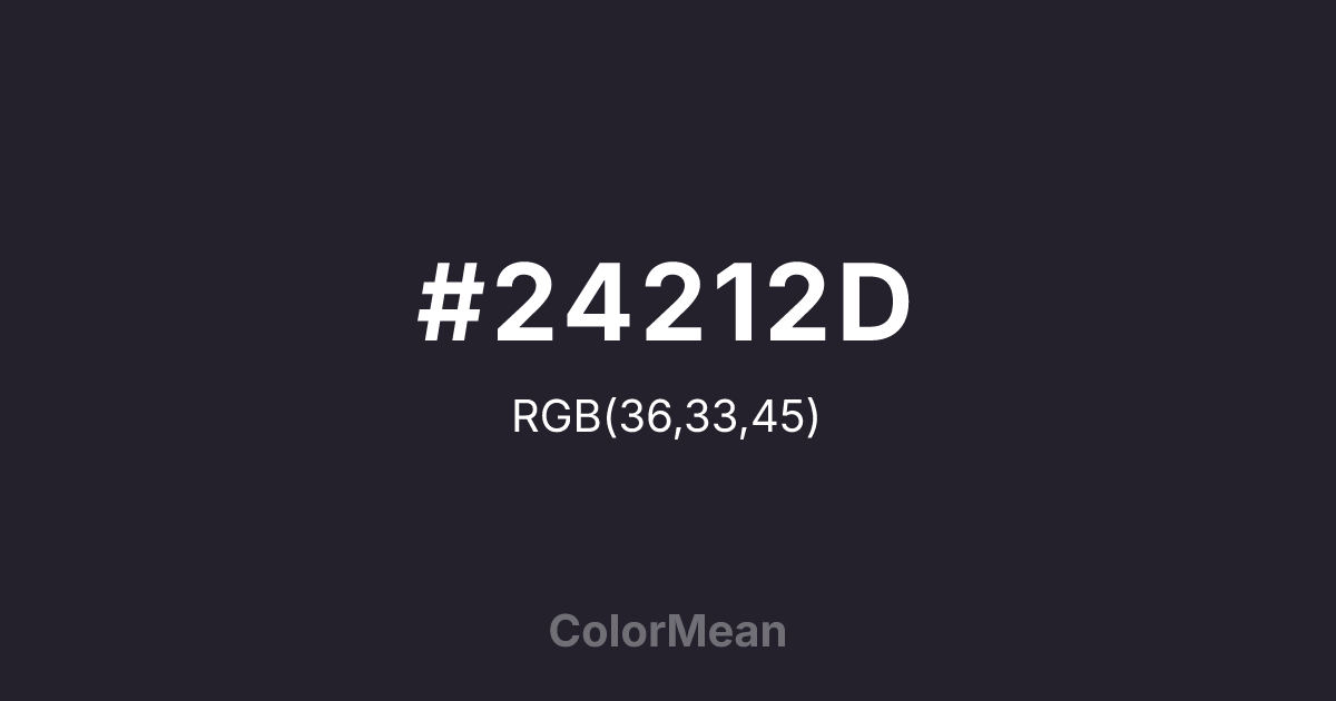 #24212D color swatch