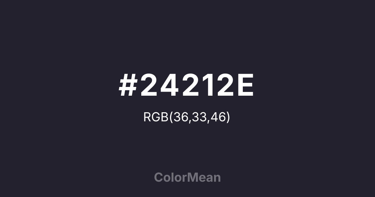 #24212E color swatch