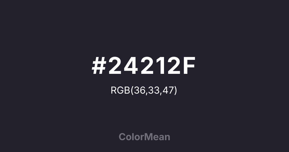 #24212F color swatch