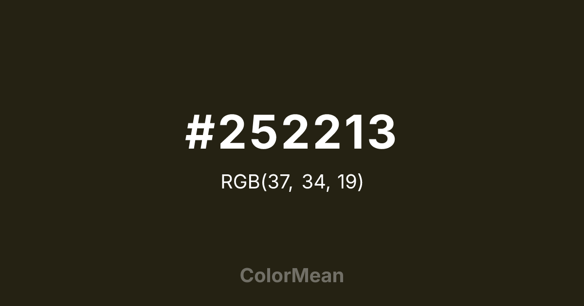 #252213 color swatch
