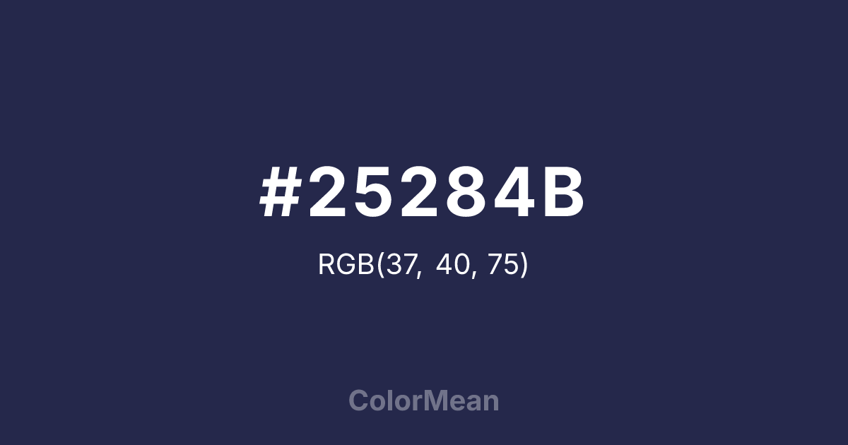 #25284B color swatch