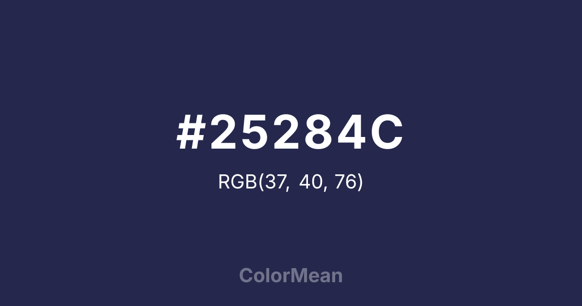 #25284C color swatch